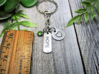Hope Keychain Personalized Handstamped  Motivational  Gift Custom  Keychain Gifts For Her /Him