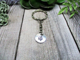 Anarchy Keychain Hand Stamped Anarchist  Keychain Gifts For Her/ Him