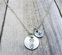 Goddess Necklace Customized Witch Necklace Hand Stamped Letter Initial Goddess Necklace Gifts For Her  Witchcore Jewelry