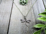 Dragonfly  Necklace Dragonfly Jewelry Garden Gifts For Her Dragonfly Charm Necklace Insect Jewelry