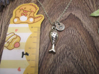 Turkey Leg Necklace Personalized Gifts For Him Letter Initial Necklace Gifts For Her Turkey Leg Jewelry Thanksgiving Necklace