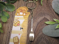 Fork Keychain Food Keychain Cook Gifts For Her  Gifts For Him