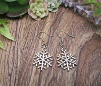 Snowflake Earrings Holiday Jewelry Gifts For Her