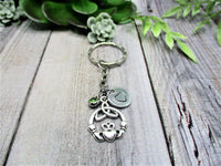 Claddagh Keychain Personalized Handstamped Celtic Knot Keychain  Custom Keychain Gifts For Her
