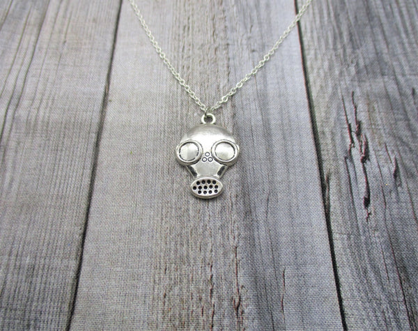 Gas Mask Necklace, Geekery Necklace, Gas Mask Jewelry Gifts For Him/ Her Gasmask Necklace Anarchist Necklace