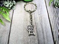 Spinning Wheel Keychain Yarn Keychain Yarn Lovers Gifts For Knitters