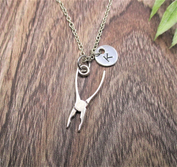 Pliers Necklace Customized Tool Necklace Personalized Gifts Letter Initial Pliers Jewelry  Gifts For Her/ Him Tool Jewelry