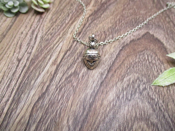 Knight Helm Necklace Knight Necklace Knight Helmet Jewelry Gifts For Him / Her