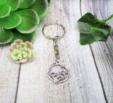 Mushroom Keychain Mushroom Gifts For Her / Him Fungi Keychain Forest Keychain