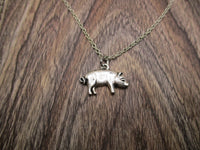 Pig Necklace, Animal Necklace, Pig Jewelry, Animal Jewelry  Gifts For Her / Him