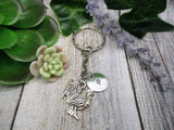 Rooster Keychain Personalized  Bird Keychain Farmers  Gifts For Her  / Him Animal Keychain