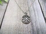 Spiderweb Necklace Spooky Gifts For Her / Him Spiderweb Jewelry Spooky Jewelry