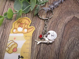 Shark Keychain Initial Keychain  Personalized Gifts Birthstone Ocean Keychain Gifts For Her / Him