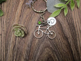 Bicycle Keychain Personalized Gifts Custom Birthstone  Keychain Gifts For Her/ Him