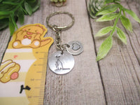 Kangaroo Keychain Personalized Gifts For Her / Him Inital Keychain Animal Keychain