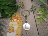 Kangaroo Keychain Hand Stamped Animal Keychain Gifts For Her/ Him