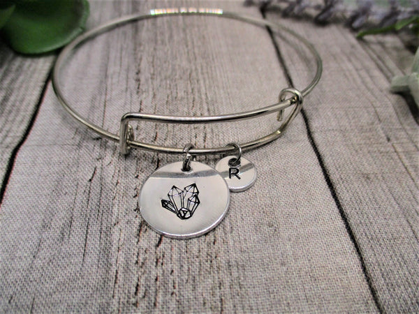 Crystal Bracelet Initial Personalized Gifts  for Her Crystal Jewelry