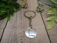 Kangaroo Keychain Hand Stamped Animal Keychain Gifts For Her/ Him