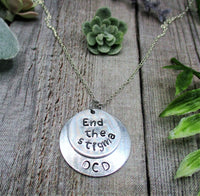 End The Stigma Necklace Mental Health Necklace OCD Necklace Gifts For Her/ Him