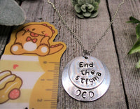 End The Stigma Necklace Mental Health Necklace OCD Necklace Gifts For Her/ Him