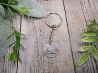THC Molecule Keychain Hand Stamped Science Gifts For Her / Him THC Keychain
