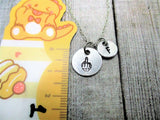 Middle Finger Necklace Personalized Gifts Letter Initial  Gifts For Her / Him Flipping Off Jewelry