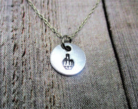 Middle Finger  Necklace, Flipping Off Jewelry Gifts For Her/ Him