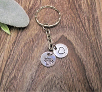 Raccoon Keychain  Personalized Gifts For Her/ Him Inital  Animal Keychain  Best Friend Gifts