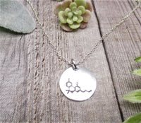 THC Molecule Necklace THC Necklace Hand Stamped Science Jewelry Gifts For Her/ Him