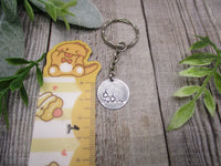 THC Molecule Keychain Hand Stamped Science Gifts For Her / Him THC Keychain