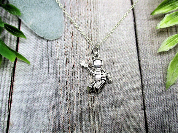 Astronaut Necklace Space Necklace Gifts For Her / Him  Astronaut Jewelry Space Jewelry