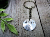 ACAB  Keychain Hand Stamped  Gifts For Her / Him Anarchy Keychain