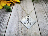 Bans Off Our Bodies Necklace Hand Stamped Bans Off Our Bodies Jewelry Gifts For Her Prochoice Necklace