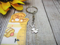Rabbit Keychain Animal Keychain Rabbit Lovers Gifts For Him / Her Bunny Keychain
