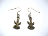 Saguaro Cactus Dangle Earrings Southwest Earrings Saguaro Cactus Jewelry Desert Earrings Desert Jewelry Womans Gifts For Her Plant Earrings
