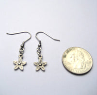 Flower Earrings, Small Flower Jewelry, Dainty Flower Jewelry, Gifts For Her Clip on Or Hooks