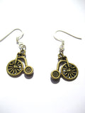 Bicycle Earrings  Bike Earrings Cyclist Jewelry Gift Trike Earrings Penny Farthing Earrings Gifts Under 10  Cyclist Gift Cyclist Earrings