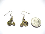 Bicycle Earrings  Bike Earrings Cyclist Jewelry Gift Trike Earrings Penny Farthing Earrings Gifts Under 10  Cyclist Gift Cyclist Earrings