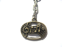 Music Note Keychain, Sheet Music Keychain, Musician Gifts Under 10, Treble Clef Keychain