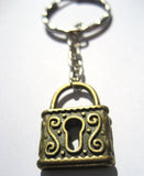 Lock Keychain Lock Key Chain  Bronze Lock Keychain Unisex Gifts Under 10  Key Chains On Etsy
