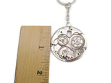Gear Keychain Clock Keychain Cog Keychain Watch Face Keychain Watch Face Charm Key Ring Steampunk Keychain Gifts For Him