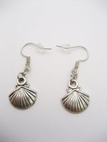 Scallop Seashell Earrings, Tiny Shell Earrings, Nautical Beach Earrings, Sea Shell Jewelry, Gifts For Her