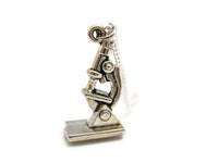 Microscope Necklace Science Biology Necklace Chemistry Necklace Microscope Jewelry Science Gifts For Her/ Him Microscope Charm Necklace