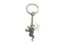 Dragon Keychain Customized Keychain, Letter Keychain, Initial Dragon Personalized Gifts For Her / Him